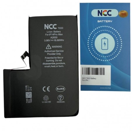 Product image NCC T600 Battery for IPH 14 Pro Max Global Version