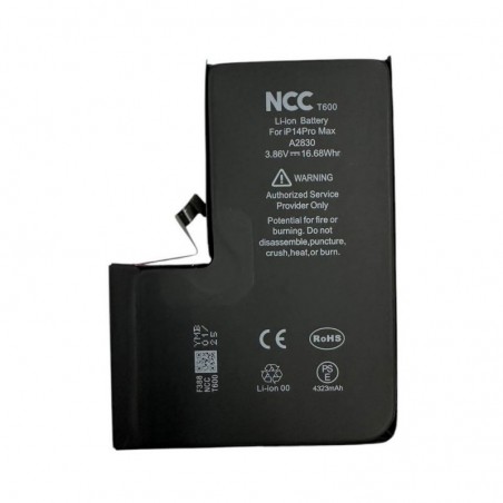 NCC T600 Batteria Compatibile per Apple iPhone 14 Pro Max | TI Chip
