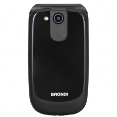 BRONDI RAPTOR Flip Cell Phone with Large Display, Quick Access, Dual SIM | Black