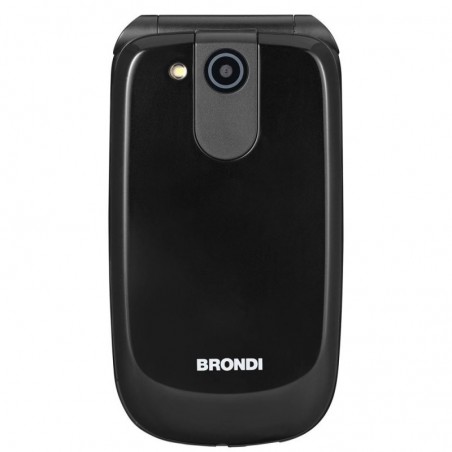 BRONDI RAPTOR Flip Cell Phone with Large Display, Quick Access, Dual SIM | Black