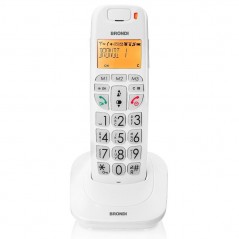Acquista Brondi Bravo Bright Telefono Cordless ECO DECT Tasti Grandi Bianco su Smartness