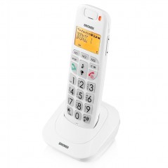 Brondi Bravo Bright ECO DECT Cordless Phone with Large Buttons, White
