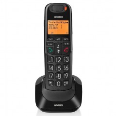 Buy Brondi Bravo Bright Telefono Cordless ECO DECT Tasti Grandi Nero online
