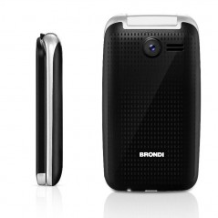 BRONDI Contender Telefono Cellulare per Anziani Display 3" Dual SIM | Nero