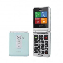 Acquista Brondi Flipper Telefono Cellulare a Conchiglia Dual Sim + Fotocamera | Verde Acqua Metallica su Smartness