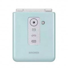 Brondi Flipper Dual Sim Flip Phone with Camera | Metallic Teal