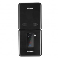 Buy Brondi Flipper Telefono Cellulare a Conchiglia Dual Sim + Fotocamera | Nero online