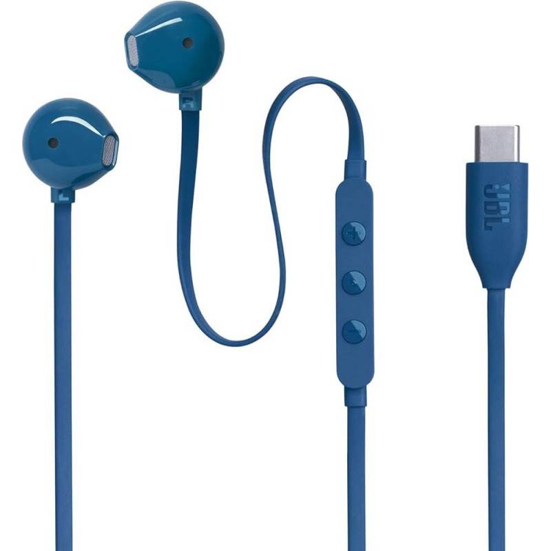 JBL Tune 305C USB-C Earphones with Remote and Microphone | Blue JBL Tune 305C USB-C Earphones with Remote and Microphone | Blue