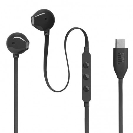 JBL Tune 305C USB-C Earphones with Remote and Microphone | Black
