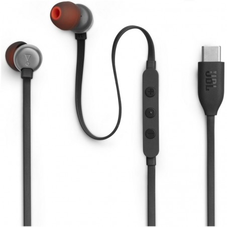 JBL Tune 310C USB-C In-Ear Headphones with Remote and Microphone | Black