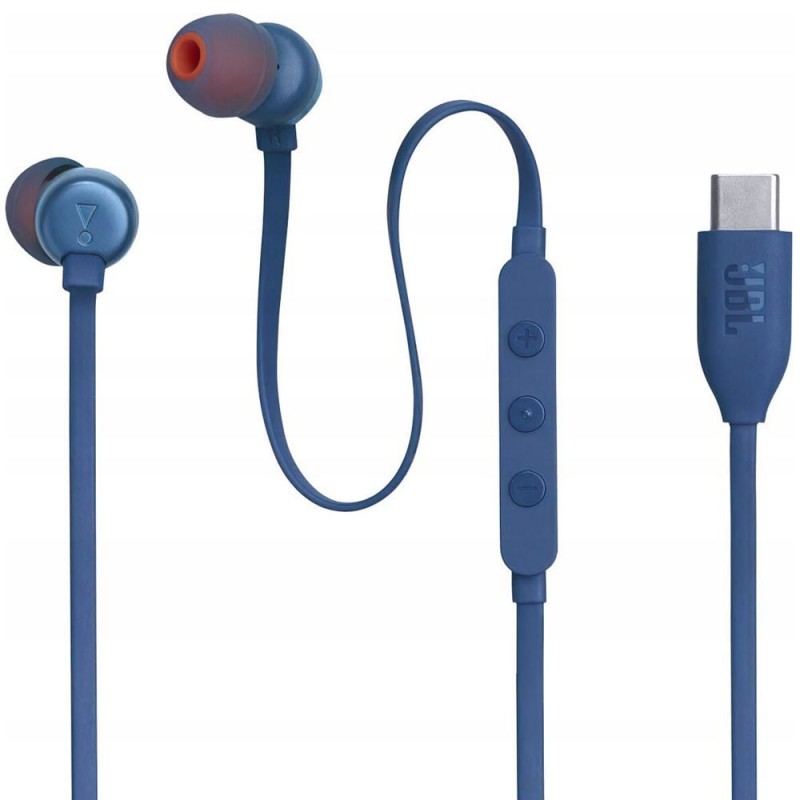 JBL Tune 310C Auricolari In-Ear USB-C con Comando e Microfono | Blu JBL Tune 310C Auricolari In-Ear USB-C con Comando e Microfono | Blu