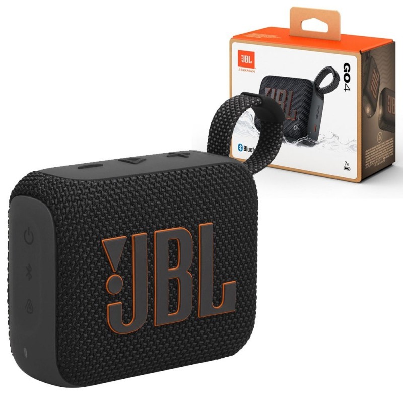 JBL GO 4 Speaker Bluetooth Cassa Portatile Waterproof e Dustproof IP67 | Nero