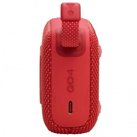 JBL GO 4 Bluetooth Speaker Portable Waterproof and Dustproof IP67 Case | Red