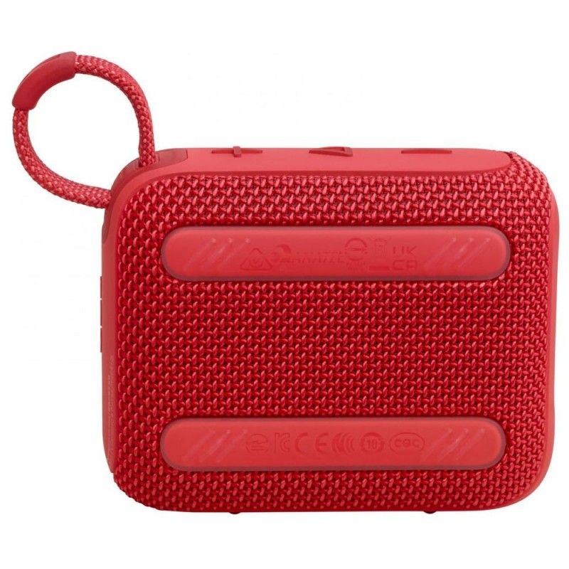 JBL GO 4 Bluetooth Speaker Portable Waterproof and Dustproof IP67 Case | Red JBL GO 4 Bluetooth Speaker Portable Waterproof and Dustproof IP67 Case | Red