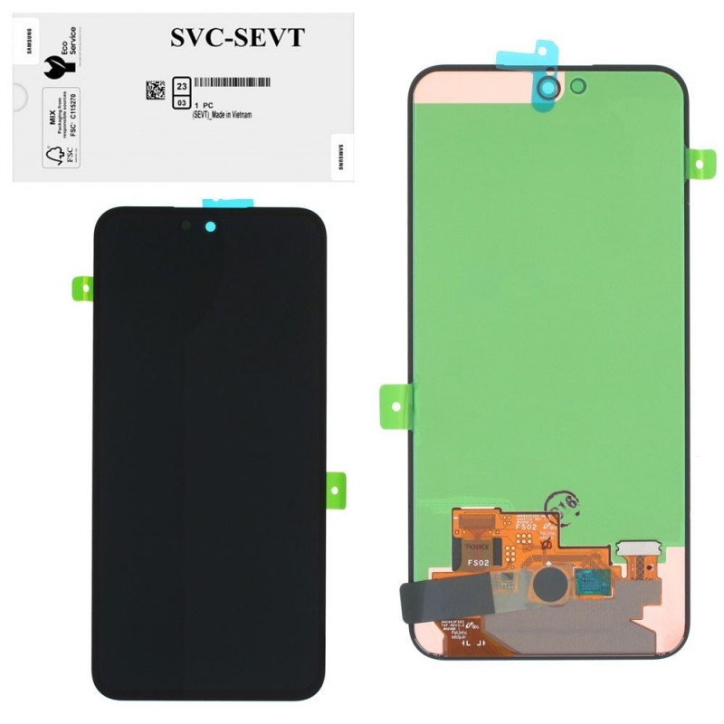 Samsung SERVICE PACK Display LCD ORIGINALE NO FRAME Per Galaxy A55 5G 2024 A556 