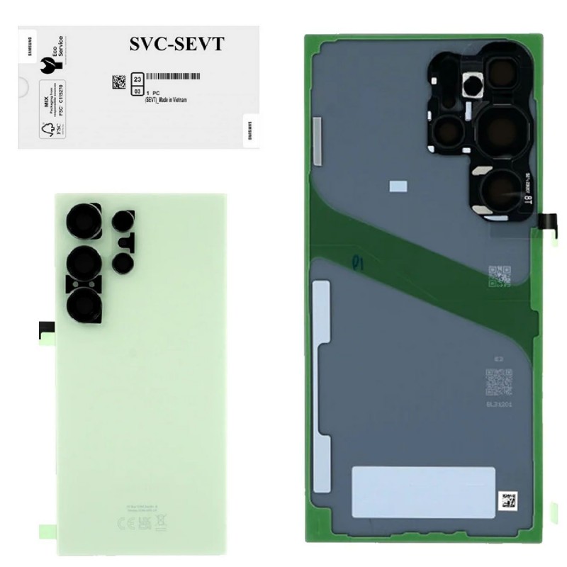 Samsung Back Cover Original Service Pack for Galaxy S24 Ultra SM-S928B | Titanium Green