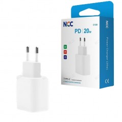 Compra NCC CaricaBatterie da Rete 20W USB-C Fast Charger Power Delivery | Bianco C120 online