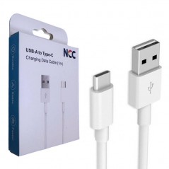 Acquista NCC Cavo di Ricarica da USB-A a USB-C 20W in PVC Ultra Resistente D117AC | 1 Metro Bianco in vendita