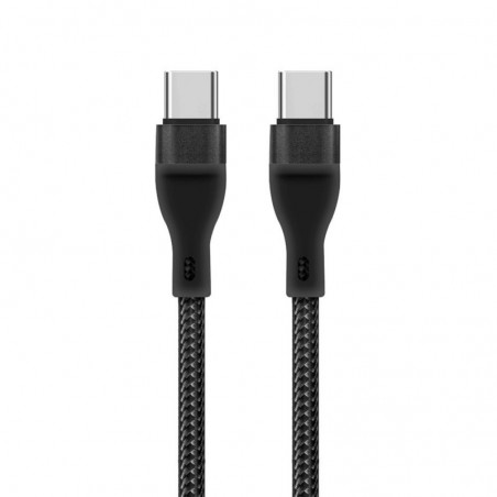 NCC Cavo di Ricarica da USB-C a USB-C 60W Woven in Tessuto D111CC | 1 Metro Nero