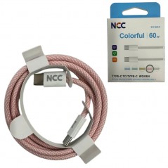 Acquista NCC Cavo di Ricarica da USB-C a USB-C 60W Colorful D118CC | 1 Metro Rosa in vendita
