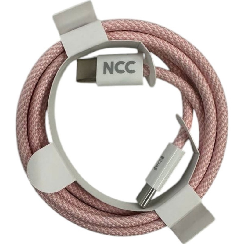 NCC 60W Colorful USB-C to USB-C Charging Cable D118CC | 1 Meter Pink