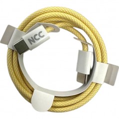 NCC 60W Colorful USB-C to USB-C Charging Cable D118CC | 1 Meter Yellow
