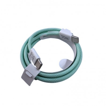 NCC Cavo di Ricarica da USB-C a USB-C 60W Colorful D118CC | 1 Metro Verde