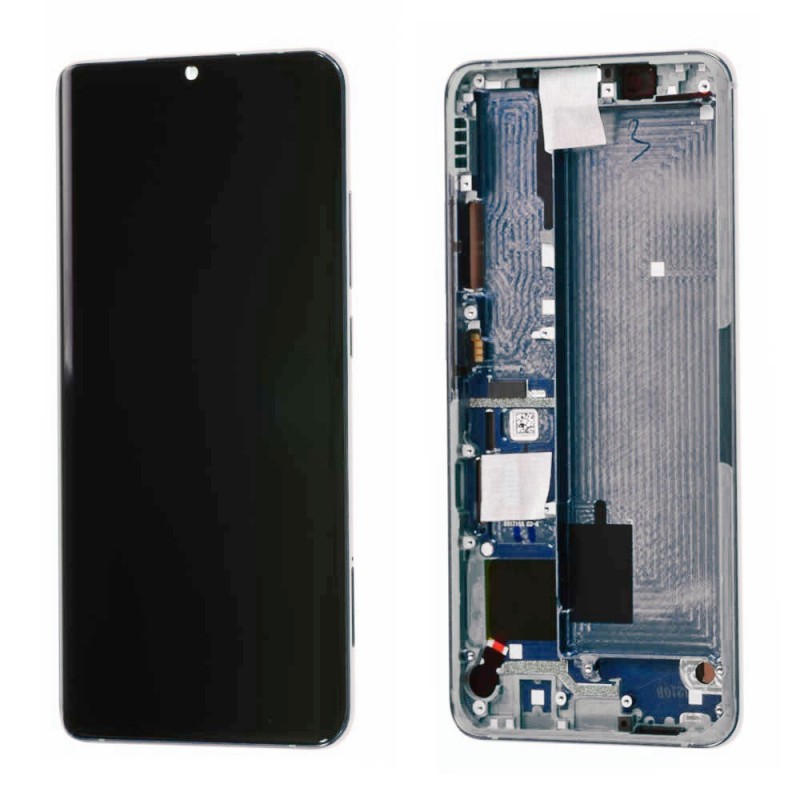 Xiaomi SERVICE PACK Display LCD ORIGINALE + Frame Per Mi Note 10 / Mi Note 10 Pro | Bianco