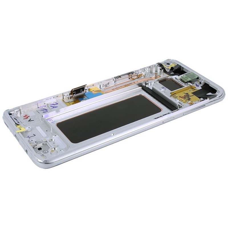 Samsung SERVICE PACK Display LCD ORIGINALE + Frame Per Galaxy G955 S8+ Plus 2017 | Silver