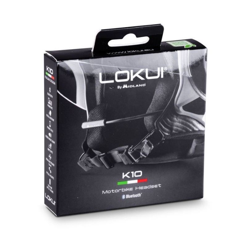 Midland Lokui K10 Auricolare Bluetooth 5.2 per Moto - Audio Cristallino e Massimo Comfort Midland Lokui K10 Auricolare Bluetooth 5.2 per Moto - Audio Cristallino e Massimo Comfort