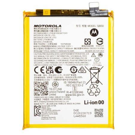 Buy Motorola Service Pack Batteria Originale QB50 per Moto G84 XT2347, XT2347-1, XT2347-2 online