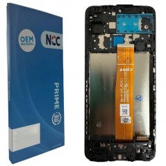 Product image Display LCD NCC PRIME OEM MATERIAL + Frame Per Samsung A12 / A12S | A127F | Flex Nero