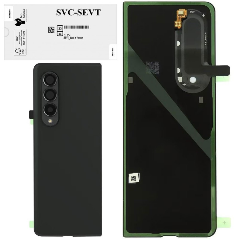 Samsung Back Cover Originale Service Pack per Galaxy Z Fold 3 F926B | Phantom Green