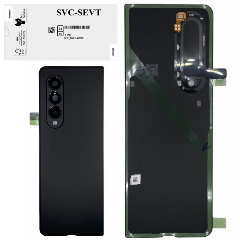 Samsung Back Cover Original Service Pack for Galaxy Z Fold 3 F926B | Phantom Black