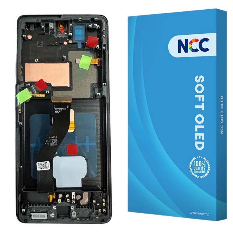 NCC SOFT OLED LCD Display + Frame For Samsung Galaxy S21 Ultra 5G G998