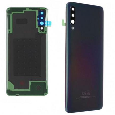 Samsung Back Cover Originale Service Pack con Camera Frame per Galaxy A70 SM-A705 | Nero