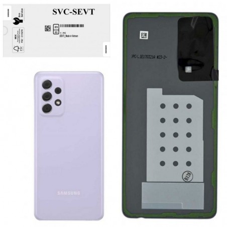 Scopri Samsung Back Cover Originale Service Pack con Camera Frame per Galaxy A52 4G A525F / A52 5G A526 | AWESOME VIOLET in dett
