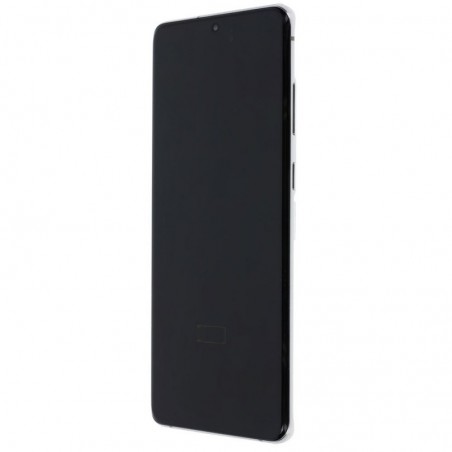 Samsung Service Pack Original LCD Display + Frame For Galaxy S20+ PLUS G985/G986 No Cam | White