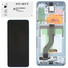 Photo of Samsung SERVICE PACK Display LCD ORIGINALE + Frame Per Galaxy S20+ PLUS G985/G986 No Cam | Blue Cloud - Samsung