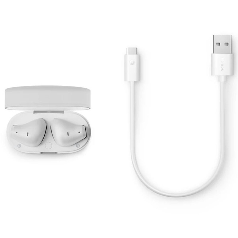 Philips Auricolari Bluetooth Cuffie True Wireless In Ear TAT2139WT | Bianco Philips Auricolari Bluetooth Cuffie True Wireless In Ear TAT2139WT | Bianco
