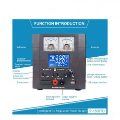 Scopri SUNSHINE P-1505TD Alimentatore Regolabile Stabilizzazione Intelligente DC Europa in dettaglio