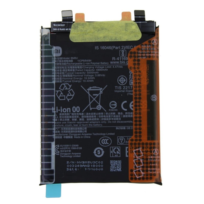 Xiaomi Original BM5U Battery Service Pack for Redmi Note 13 Pro+ Plus 5G