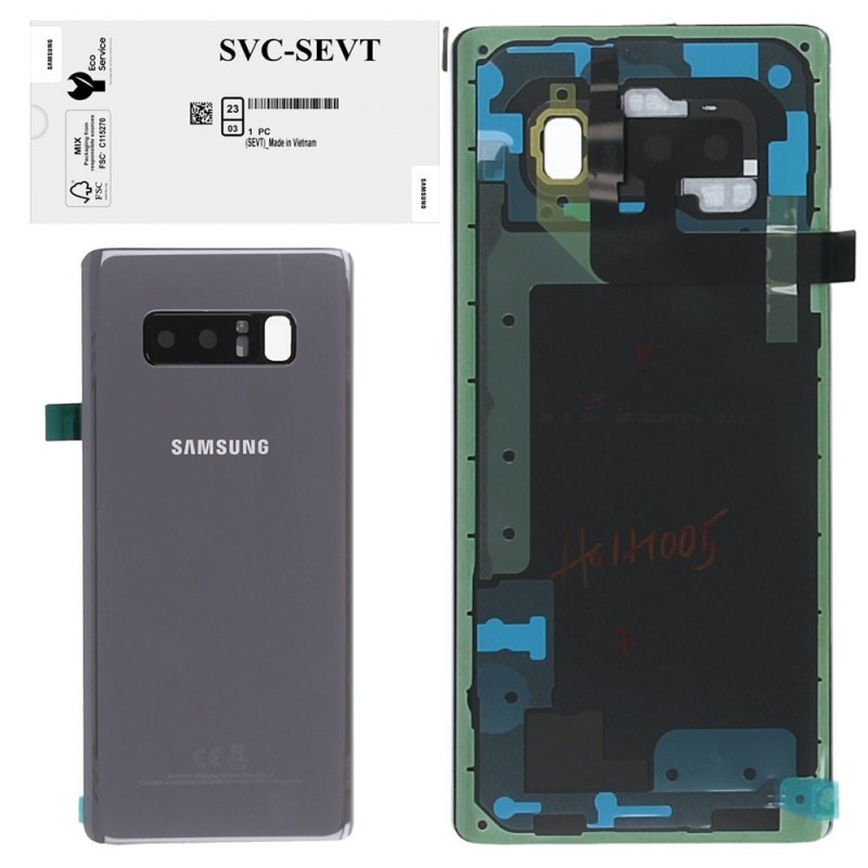 Samsung Original Back Cover Service Pack with Camera Frame for Galaxy Note 8 N950F | Grey