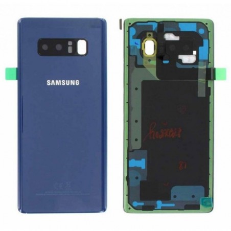 Samsung Back Cover Originale Service Pack con Camera Frame per Galaxy Note 8 SM-N950F | Blue