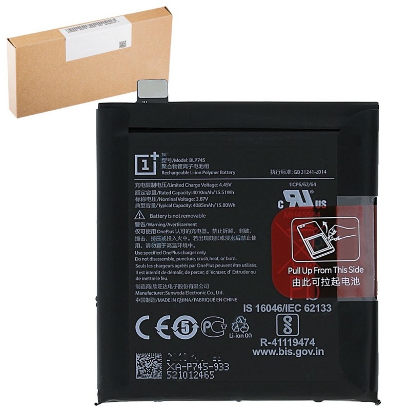 OnePlus Service Pack Batteria BLP745 Originale per 7T Pro | HD1911, HD1913, HD1910