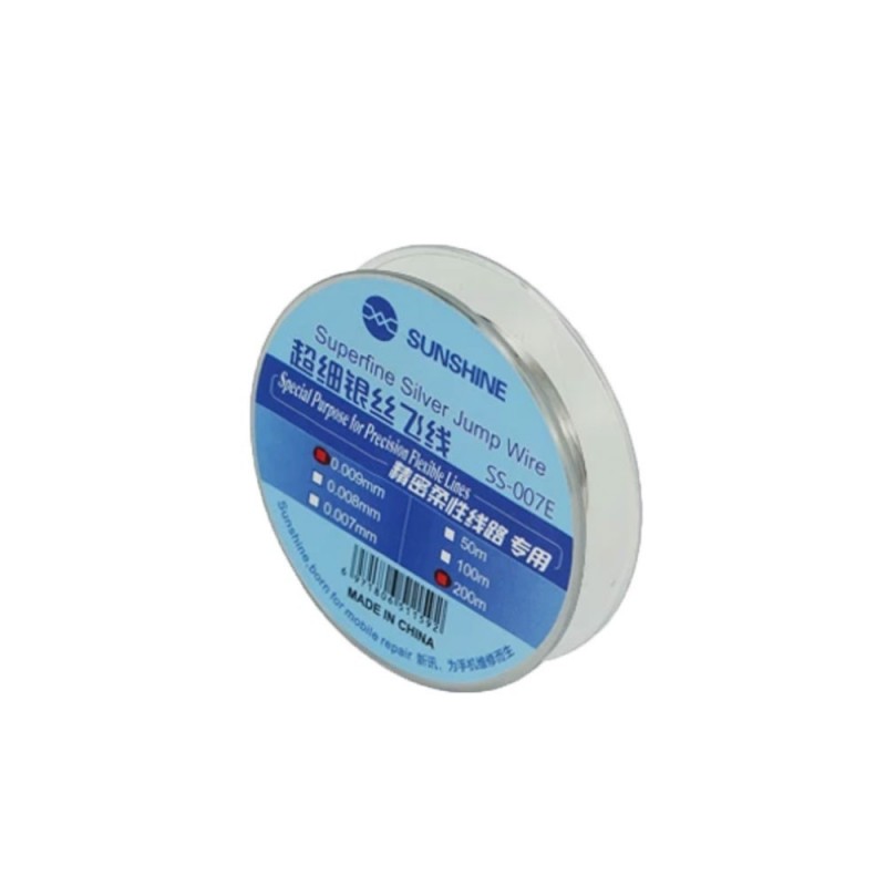 SUNSHINE SS-007E Bobina di Argento 0.009MM Filo Per Jump Wire Saldature | 200M 