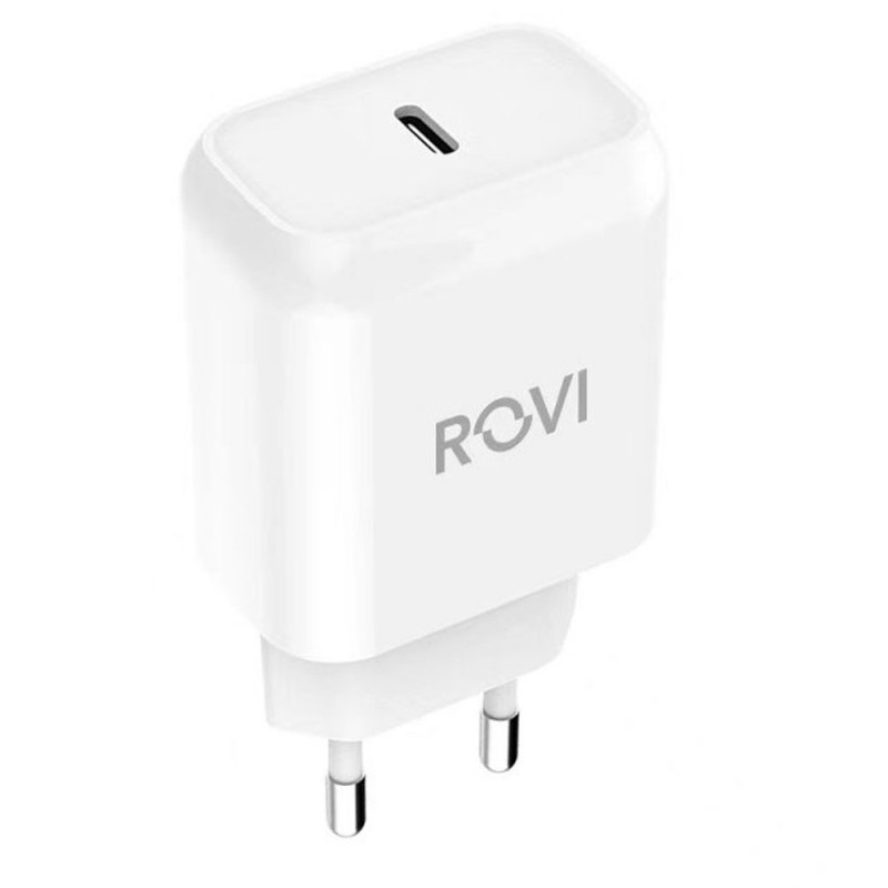 ROVI ST776 25W USB-C Fast Charger Power Delivery | White