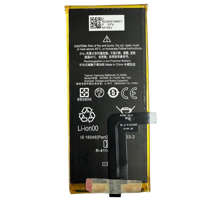 Compatible Battery G025E-B for Google Pixel 4A 5G 3800MAH