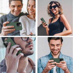 Foto di NCC Custodia Protettiva in Silicone Cover Soft Touch Per Apple iPhone X/XS | Verde Ago di Pino - NCC