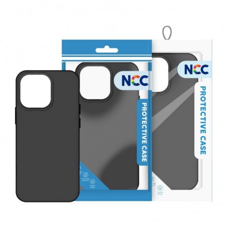 Foto di NCC Custodia Protettiva in Silicone Cover Soft Touch Per Apple iPhone 15 Pro Max | Nero - NCC